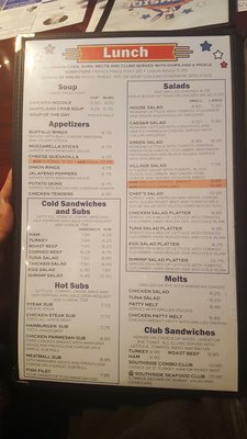 Menu photo 5 Southside Diner Baltimore, MD