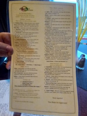 Menu photo 1 Cassio's Trattoria Jasper, AB