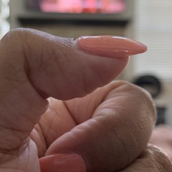 Pearl Nails - Thick application. Polish doesn't touch cuticle.