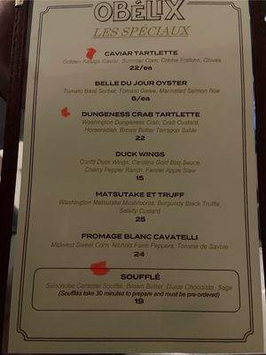 Menu photo 1 Obelix Chicago, IL