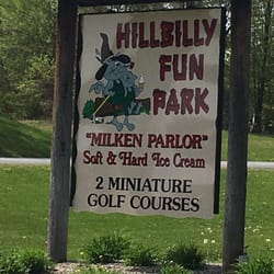 Hillbilly Fun Park - Great sign right on the road.
