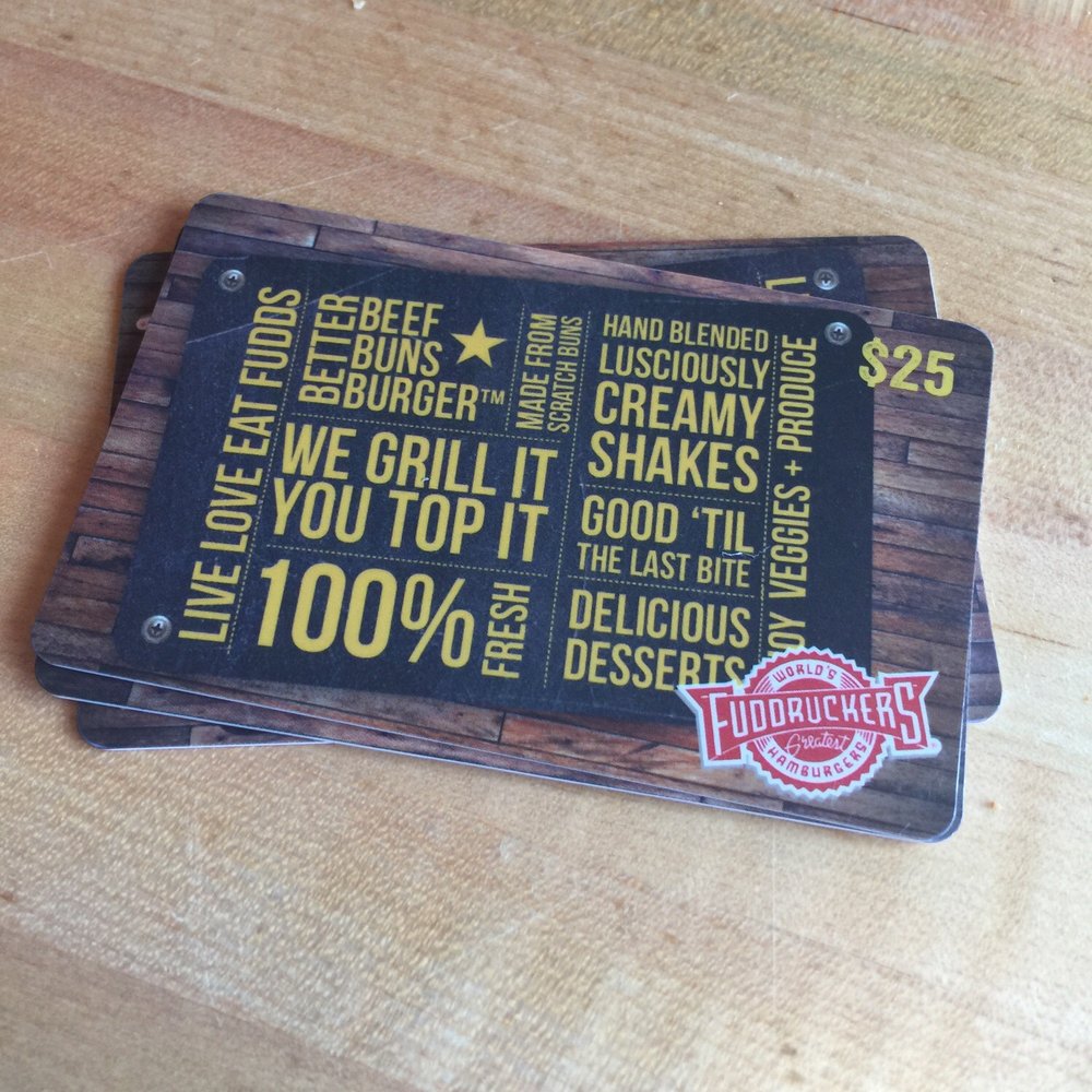 Fuddruckers - Fully loaded gift cards that I could not use today. - Burgers Near Me - Branson, Missouri Fuddruckers - Fully loaded gift cards that I could not use today. - Burgers Near Me - Branson, Missouri