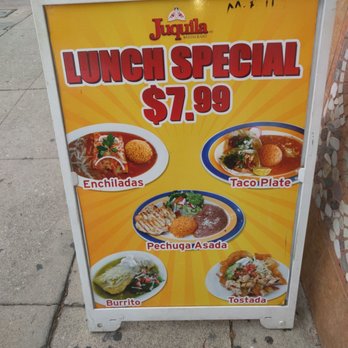 Juquila Restaurant - Lunch specials: big plates for $7.99 - Mexican Near Me - Los Angeles, California
