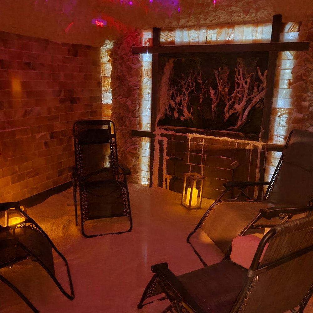 Floatopia Float Spa & Salt Cave - Salt cave lights on - Float Spa Near Me - Huntington Station, New York