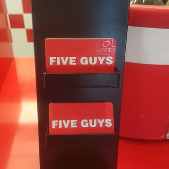 Five Guys - Credit card - Burgers Near Me - Winnipeg, Manitoba