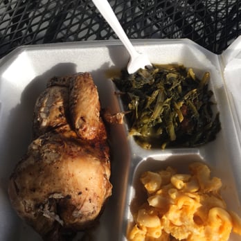 Papa Turney's - Smoked chicken, greens, mac and cheese. The m/c was a bit cold and congealed and the greens a bit salty, but overall a good plate. - Barbeque Near Me - Hermitage, Tennessee Papa Turney's - Smoked chicken, greens, mac and cheese. The m/c was a bit cold and congealed and the greens a bit salty, but overall a good plate. - Barbeque Near Me - Hermitage, Tennessee