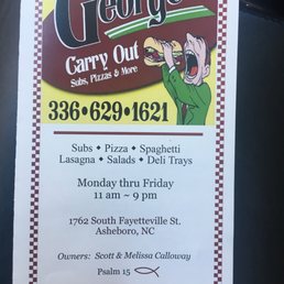 a menu for a restaurant