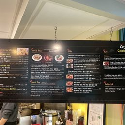 Full menu mostly for take out or fast eat in Full menu mostly for take out or fast eat in