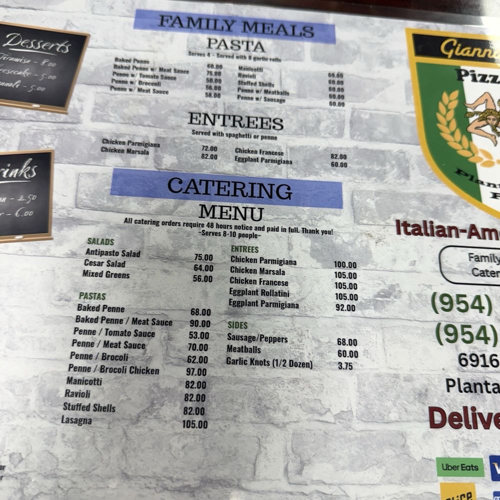 Gianna's Pizza Center - Pizza Near Me - Plantation, Florida