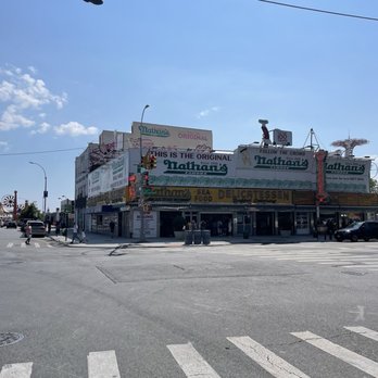 Nathan's Famous - Exterior - Hot Dogs Near Me - Brooklyn, New York Nathan's Famous - Exterior - Hot Dogs Near Me - Brooklyn, New York