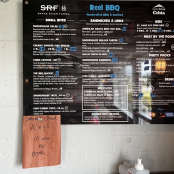 De Bine Brewing - Reef BBQ Menu and we had two great Cobia Tacos!! - Breweries Near Me - Palm Harbor, Florida