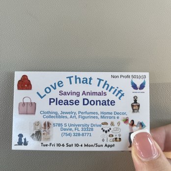 Love That Thrift - Business card for Love That Thrift - Thrift Stores Near Me - Davie, Florida Love That Thrift - Business card for Love That Thrift - Thrift Stores Near Me - Davie, Florida