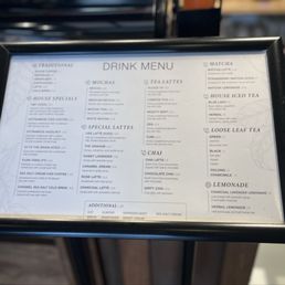 Drink menu, January 2026 Drink menu, January 2026