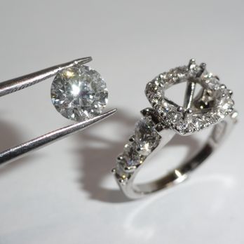 My Diamond Jewelry Store - We changed the HALO in our stock ring to fit this 3ct. round diamond... - Jewelry Near Me - McMurray, Pennsylvania My Diamond Jewelry Store - We changed the HALO in our stock ring to fit this 3ct. round diamond... - Jewelry Near Me - McMurray, Pennsylvania