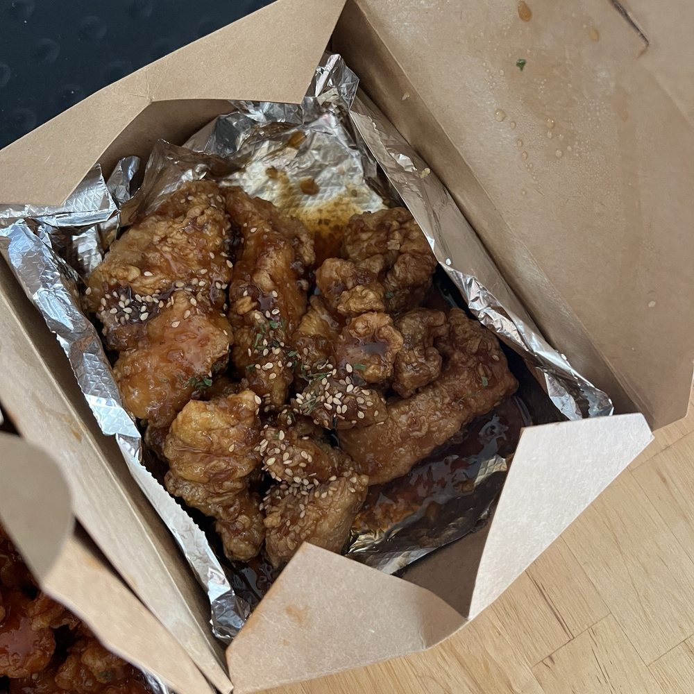Halgatteok & Twozone Chicken - soy garlic boneless chicken - Korean Near Me - Buena Park, California