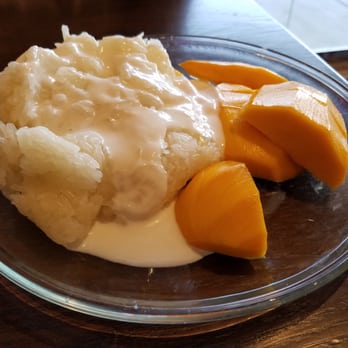 Chada Thai - Mango Sticky Rice - Save room because they give you a generous portion! Very tasty sticky rice and perfectly ripe mango! - Thai Near Me - Garden Grove, California Chada Thai - Mango Sticky Rice - Save room because they give you a generous portion! Very tasty sticky rice and perfectly ripe mango! - Thai Near Me - Garden Grove, California