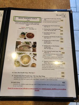 Menu photo 6 Pho Anh Edmonton, AB