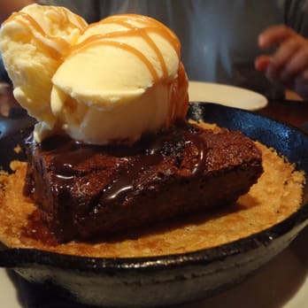 Saltgrass Steak House - chocolate brownie - definitely a share dessert - Steakhouses Near Me - Austin, Texas