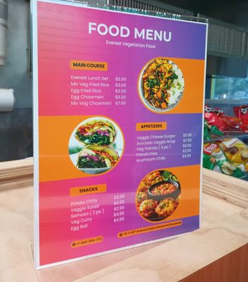Menu photo 1 Everest Vegetarian Flushing, NY