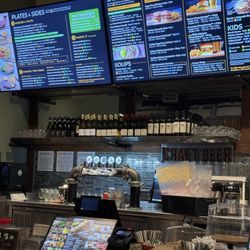 Inside counter where you can also order your food.