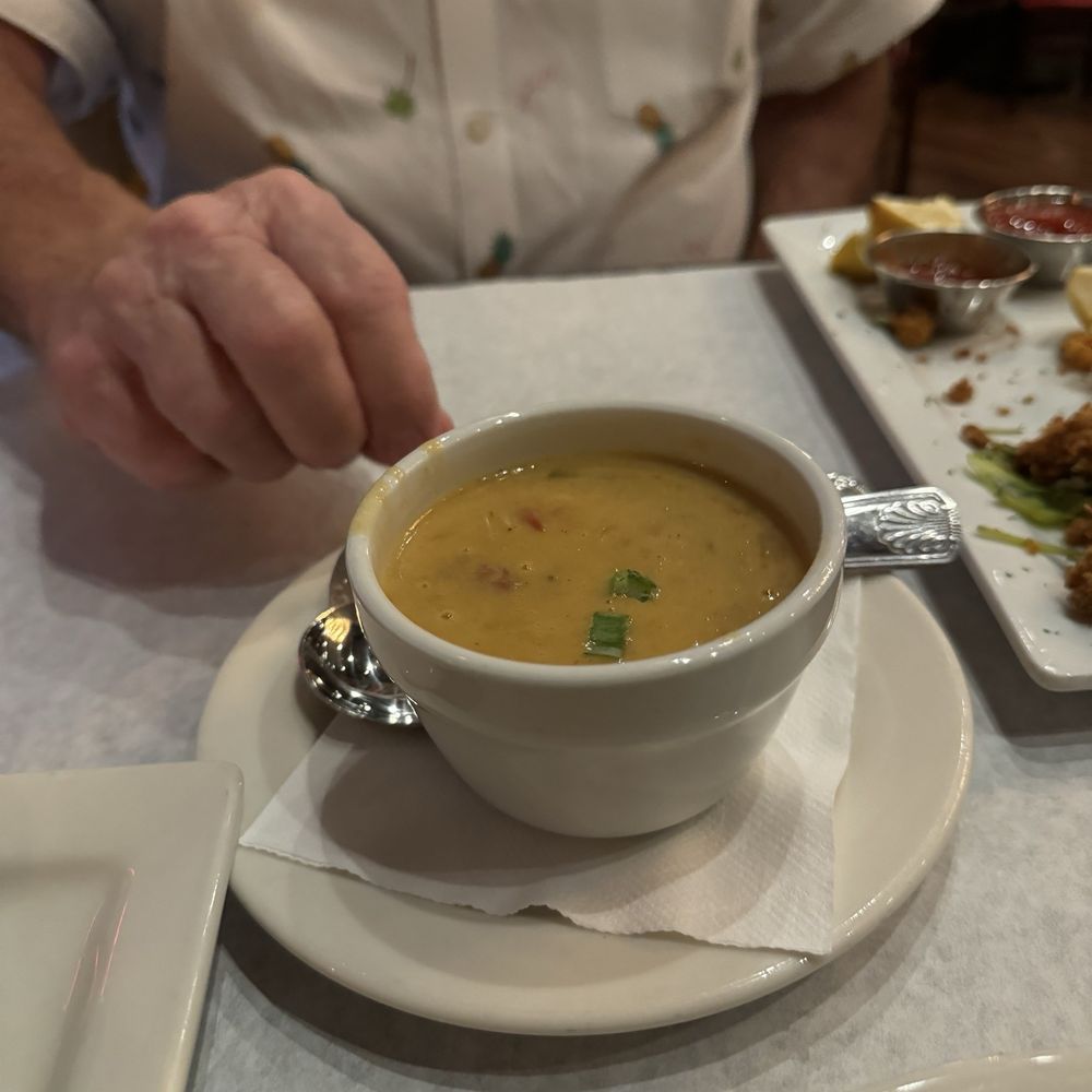 Half Shell Oyster House - Corn bisque soup - Seafood Near Me - Biloxi, Mississippi