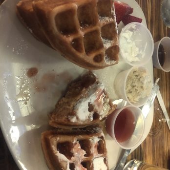 Lulu's - Red Velvet Waffle - New American Near Me - Richmond, Virginia