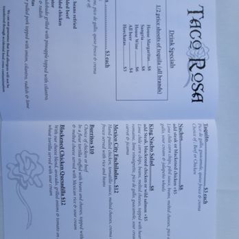 Taco Rosa - Happy Hour and Taco Tuesday menu - Mexican Near Me - Newport Beach, California Taco Rosa - Happy Hour and Taco Tuesday menu - Mexican Near Me - Newport Beach, California