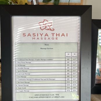 Sasiya Thai Massage - The price list - Massage Therapy Near Me - Waipahu, Hawaii Sasiya Thai Massage - The price list - Massage Therapy Near Me - Waipahu, Hawaii