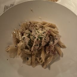 Grilled Chicken Pasta Carbonara