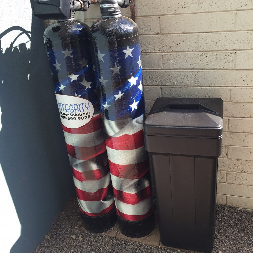 Integrity Water Solutions - We didn't have room inside our home or garage so they installed he gear outside tucked nicely in an unseen corner behind the wall. - Water Purification Services Near Me - Phoenix, Arizona Integrity Water Solutions - We didn't have room inside our home or garage so they installed he gear outside tucked nicely in an unseen corner behind the wall. - Water Purification Services Near Me - Phoenix, Arizona