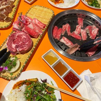 K-BBQ Woomadang - prime rib eye, brisket, marinated pork - Korean Near Me - Redmond, Washington K-BBQ Woomadang - prime rib eye, brisket, marinated pork - Korean Near Me - Redmond, Washington