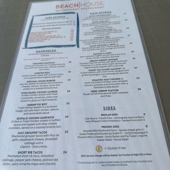 Beach House Waterfront Restaurant - Beach House menu - American Near Me - Bradenton Beach, Florida