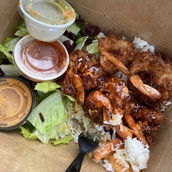 Coco Shrimp - Bryan Ave - Sampler with "coconut" shrimp and "sweet &spicy" shrimp. I've also had the spicy and it's so good too! - Hawaiian Near Me - Fort Worth, Texas Coco Shrimp - Bryan Ave - Sampler with "coconut" shrimp and "sweet &spicy" shrimp. I've also had the spicy and it's so good too! - Hawaiian Near Me - Fort Worth, Texas