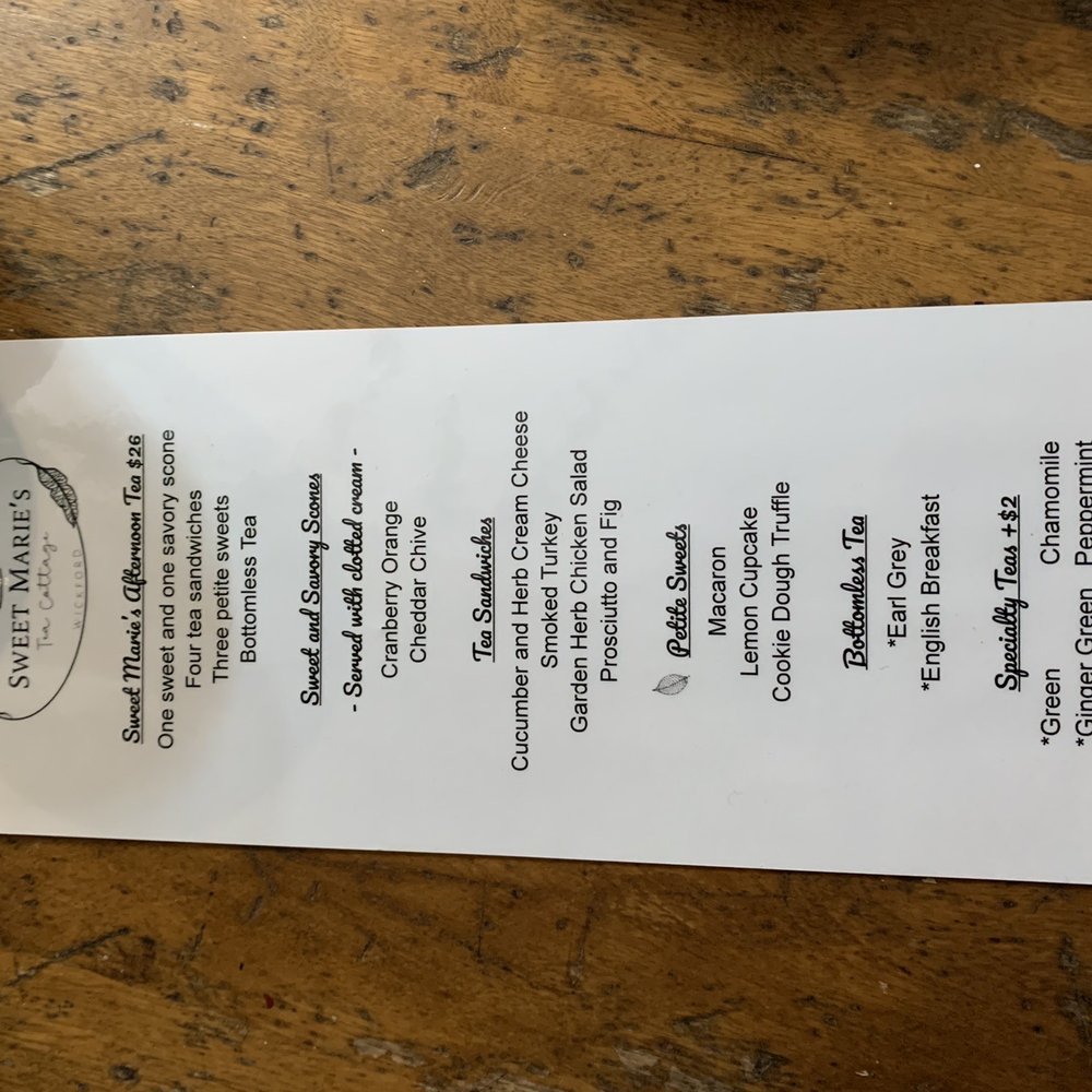 Sweet Maries Tea Cottage - Menu 12/3/2021 - Tea Rooms Near Me - N Kingstown, Rhode Island Sweet Maries Tea Cottage - Menu 12/3/2021 - Tea Rooms Near Me - N Kingstown, Rhode Island