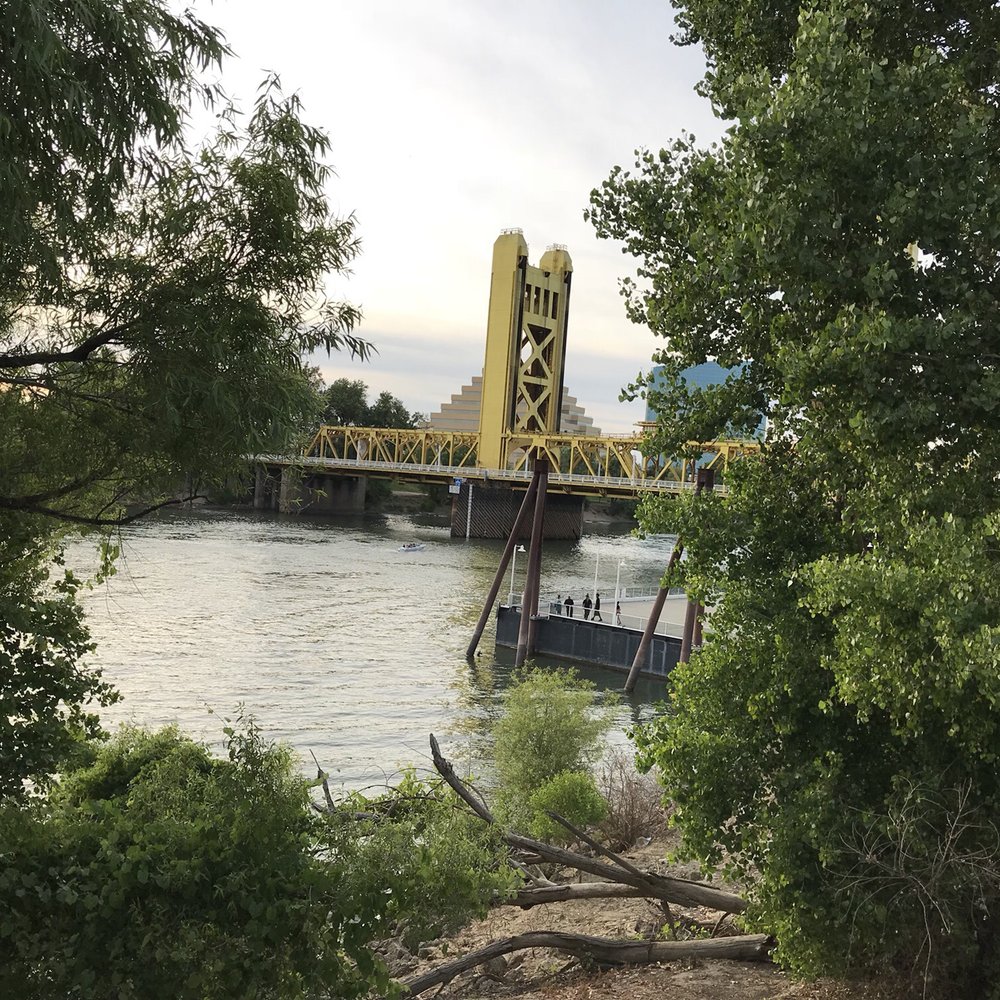 Riverfront Promenade - Peek-a-Boo Tower Bridge from the promenade - Parks Near Me - Sacramento, California Riverfront Promenade - Peek-a-Boo Tower Bridge from the promenade - Parks Near Me - Sacramento, California