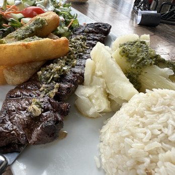 Sofrito Latin Cafe - Skirt steak and sides filled up my 17 year old. - Latin American Near Me - Orlando, Florida