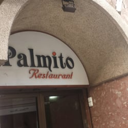 Palmito - Unico cartel que te muestra el restaurante.