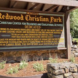 Redwood Christian Park - Front entrance