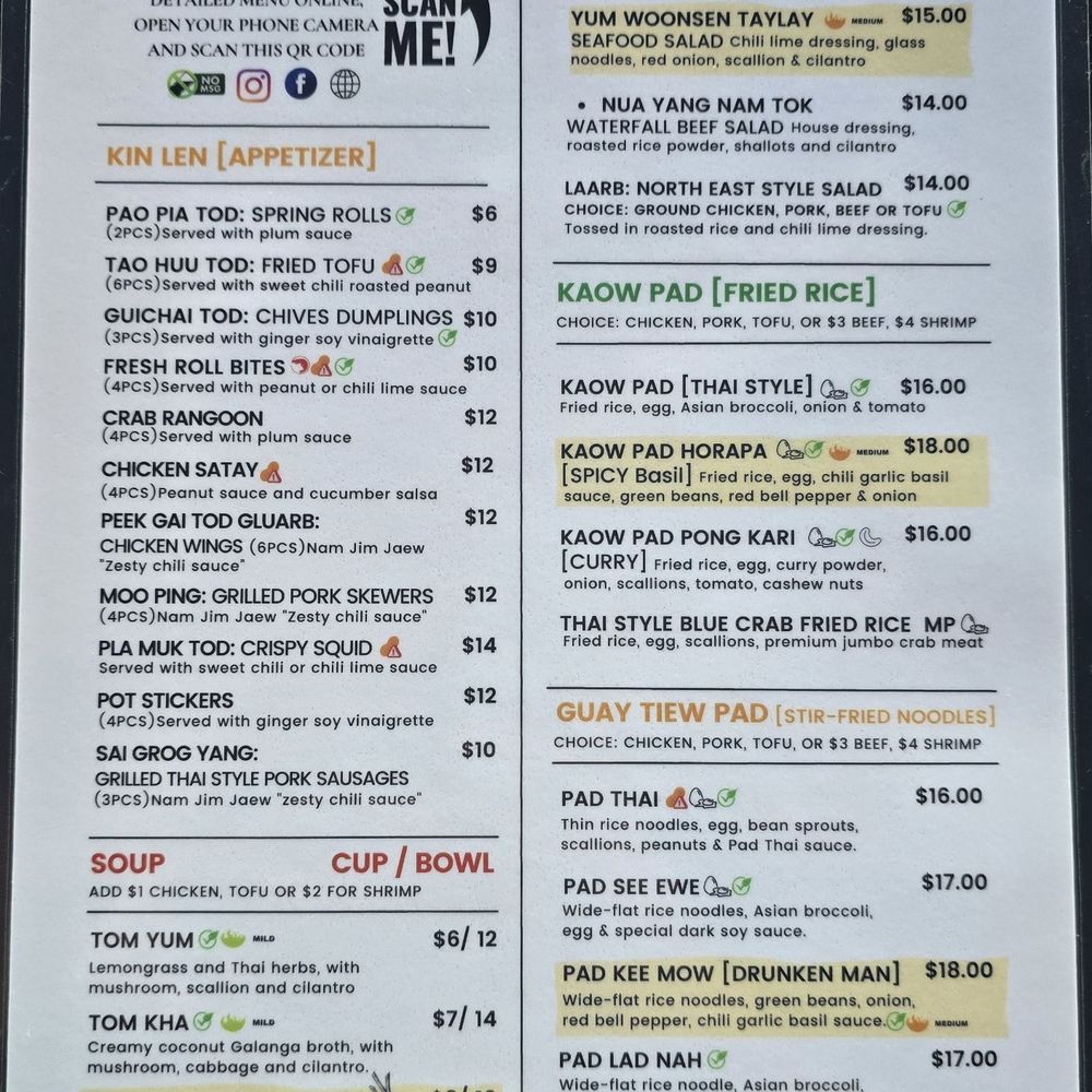 AppeThai - Menu as of 5/13/2025 - Thai Near Me - Brown Deer, Wisconsin AppeThai - Menu as of 5/13/2025 - Thai Near Me - Brown Deer, Wisconsin