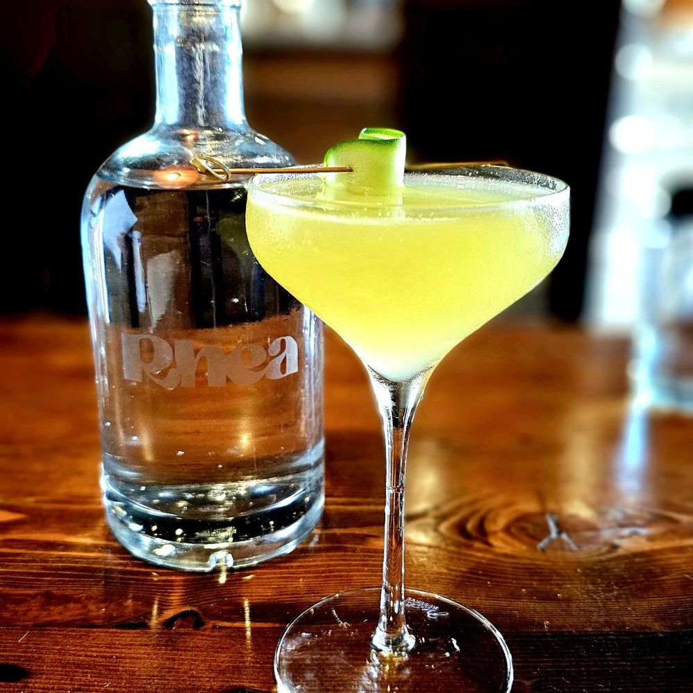 Rhea - Cucumber Saketini: $16 Thought i'd give it a try and it tasted more healthy sinful - New American Near Me - Saratoga Springs, New York Rhea - Cucumber Saketini: $16 Thought i'd give it a try and it tasted more healthy sinful - New American Near Me - Saratoga Springs, New York