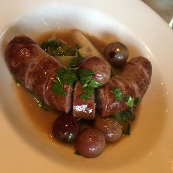Chez Nous - Sausage and Grapes starter - French Near Me - Charleston, South Carolina