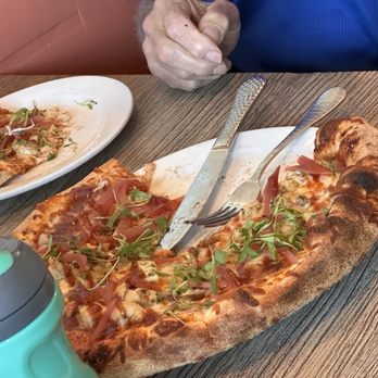 The Hideout Kitchen + Bar - BBQ Chicken Pizza - Comfort Food Near Me - Palm Desert, California The Hideout Kitchen + Bar - BBQ Chicken Pizza - Comfort Food Near Me - Palm Desert, California