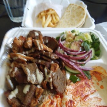 Falafel Flare - Combo plate with salad and rice. - Falafel Near Me - Sunnyvale, California Falafel Flare - Combo plate with salad and rice. - Falafel Near Me - Sunnyvale, California