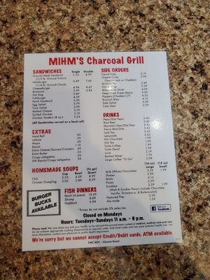Menu photo 3 Mihm's Charcoal Grill Menasha, WI Menu photo 3 Mihm's Charcoal Grill Menasha, WI