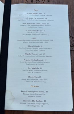Menu photo 1 Above Fifth San Rafael, CA Menu photo 1 Above Fifth San Rafael, CA