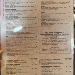 Drink Menu Drink Menu