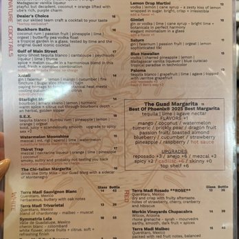 The Guadalupe on Main - Drink Menu - Bars Near Me - Mesa, Arizona The Guadalupe on Main - Drink Menu - Bars Near Me - Mesa, Arizona
