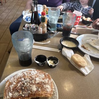 Denny's - Chocolate chip pancakes, and my kid's chocolate covered nose - Diners Near Me - Oakhurst, California Denny's - Chocolate chip pancakes, and my kid's chocolate covered nose - Diners Near Me - Oakhurst, California