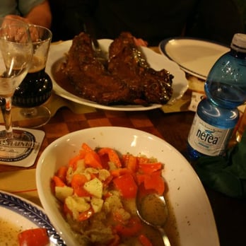 Goblin Pub - Part of our five course meal: braised short ribs and a bell pepper grapefruit salad - Pubs Near Me - Pavullo Nel Frignano, Missouri