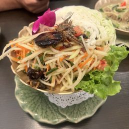 Som Tum Thai with Salted Crab Som Tum Thai with Salted Crab